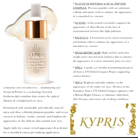 Kypris Illuminating Eye Serum/Primer & Summer Eyeshadow & Body Palette - Picture 6 of 16